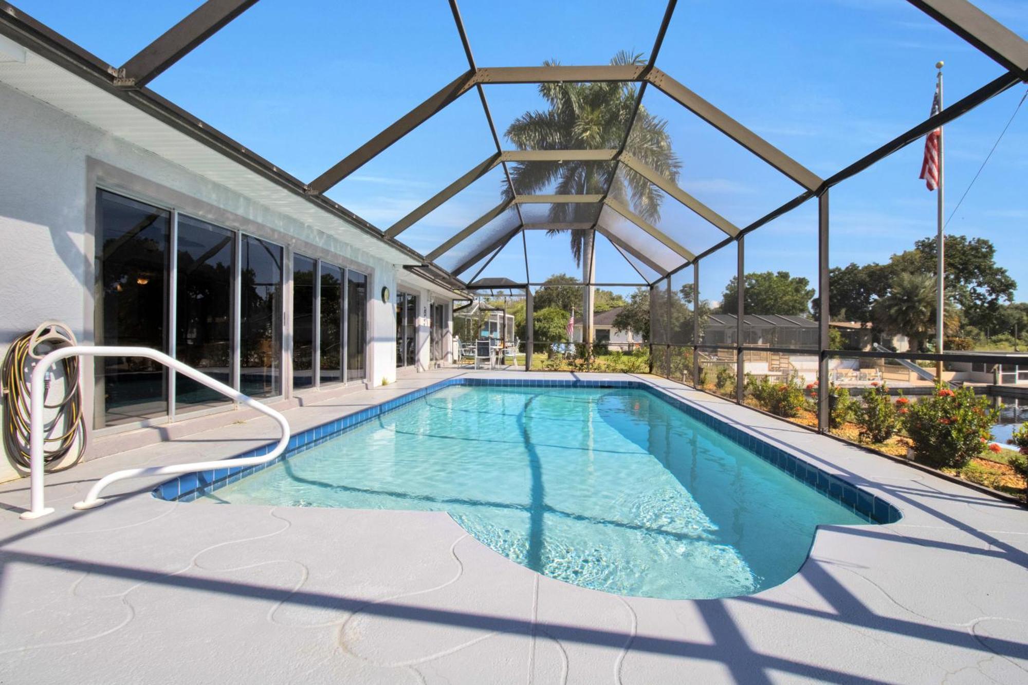Pet Friendly Canal Front 3-Bedroom Grand Villa With Pool, Linai And Dock Port Charlotte Exteriör bild