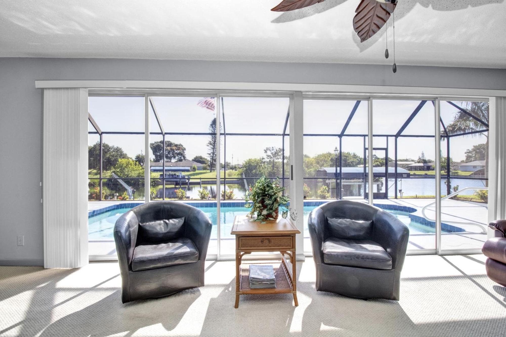 Pet Friendly Canal Front 3-Bedroom Grand Villa With Pool, Linai And Dock Port Charlotte Exteriör bild
